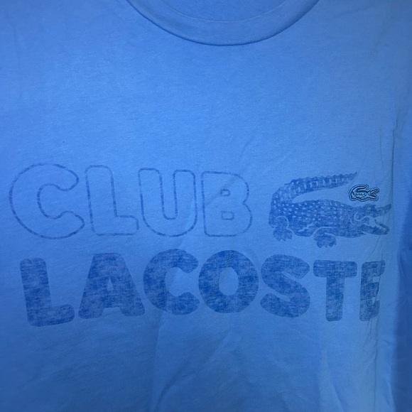 Lacoste cropped boxy "Club Lacoste" T-shirt - Picture 5 of 7